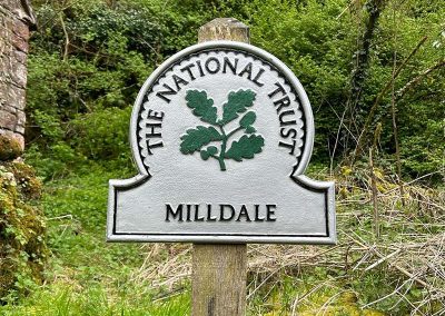 Milldale Sign National Trust